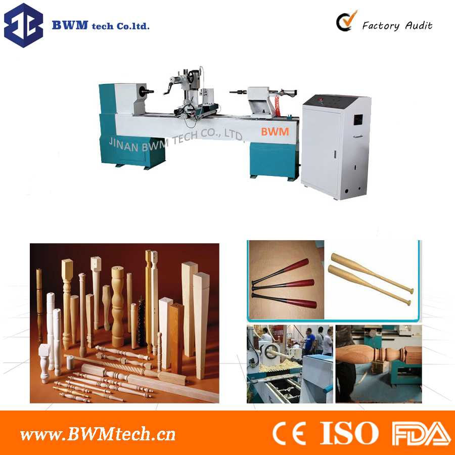 BWM-L1530 Wood cnc lathe for chairs legs and stair handrail